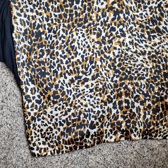 Cable & Gauge Animal Print Batwing Dolman Sleeve Top Women's Plus Size 3X - Picture 6 of 12